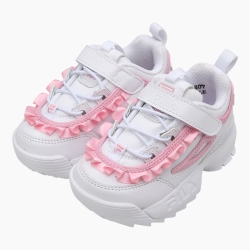 Fila Disrupter 2 Td Ruffle - Poikien Ahdonghwa Kengät - Valkoinen/Pinkki | FI-59418